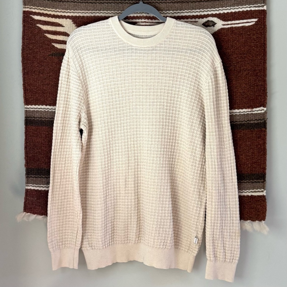Frank and Oak SeaCell Waffle Sweater in Oatmeal - Picture 2 of 10